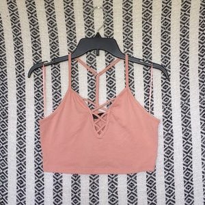 •Baby pink Crop top•